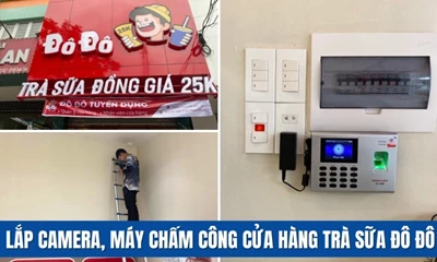Tiếp Tục Cung Cấp Lắp Hệ Thống Camera Wifi Và Máy Chấm Công Cho Cửa Hàng Trà Sữa Đô Đô Chi Nhánh 266 Trần Nguyên Hãn, Lê Chân, TP Hải Phòng